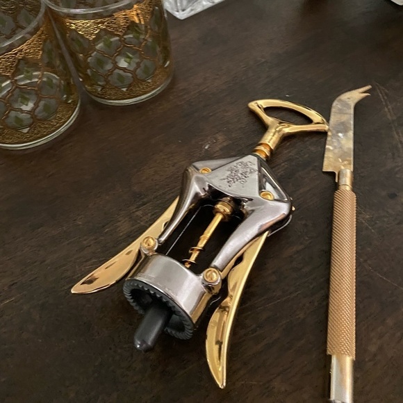 olimpic made in Italy with brass corkscrew and mid century  luxury bar tool - Picture 2 of 11